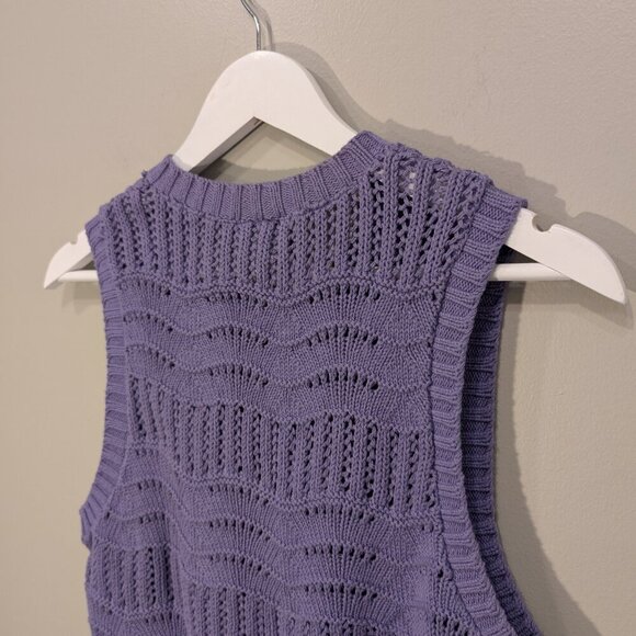 Diane Von Furstenberg Vintage Sweater Vest Current Retro Spring Style - Size S - Picture 4 of 6